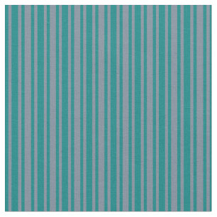 Tissu Gris d'ardoise légère et Motif de rayures Turquois