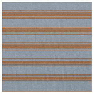 Tissu Gris d'ardoise légère et rayures Brown/Motif de li
