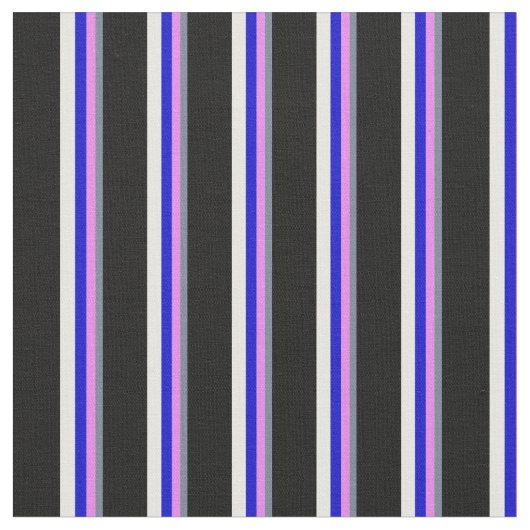 Tissu Gris d'ardoise, Violet, Bleu, Blanc & Noir (Fermer)