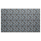 Tissu Gris d'argent / Pics gris sur graphite (Yard)