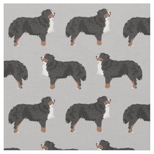 Tissu Gris de Bernese Mountain Dog (Fermer)