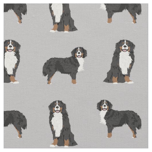 Tissu Gris de Bernese Mountain Dog (Fermer)