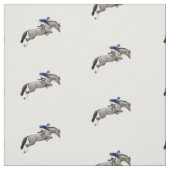 Tissu gris de cavalier de cheval de pullover (Échantillon)