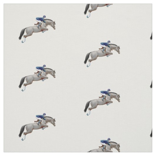 Tissu gris de cavalier de cheval de pullover (Échantillon)