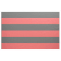 Gris de charbon et corail Grandes rayures Grande é