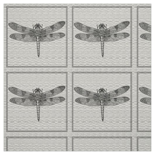 Tissu gris de libellule (Échantillon)