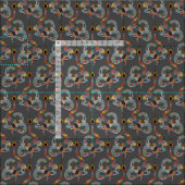 Tissu gris de serpent graphique (Carreau)