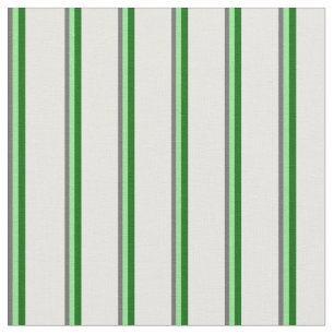 Tissu Gris Dim, Vert clair, Vert foncé et Blancs