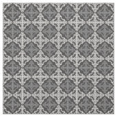 Tissu Gris élégant et White Fleur De Lis Pattern (Échantillon)