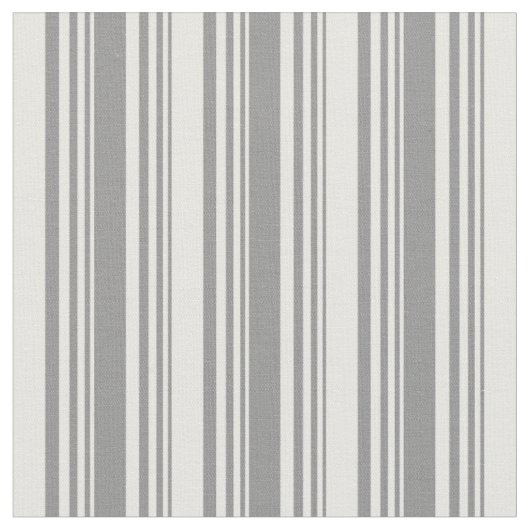 Tissu Gris et blanc Motif de rayures (Fermer)