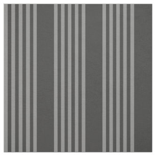 Tissu Gris et charbon de bois cinq bandes motif