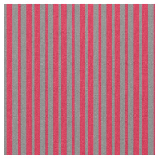 Tissu Gris et Crimson rayures de couleur (Fermer)