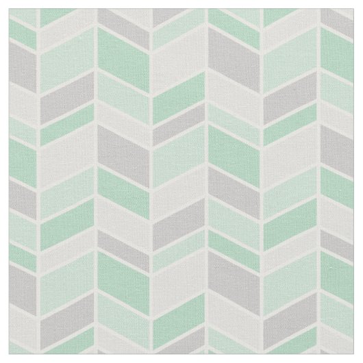 Tissu Gris et de mer Herringbone Chevron (Fermer)