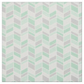Tissu Gris et de mer Herringbone Chevron (Échantillon)