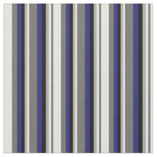 Tissu Gris foncé, Beige, Gris foncé, Noir & Bleu de minu