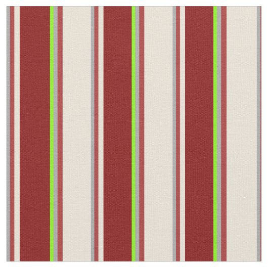 Tissu Gris foncé, Brown, Bisque, Maroon & Chartreuse (Fermer)