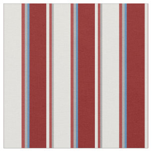 Tissu Gris foncé, Brown, Cyan clair, Maroon & Lignes ble