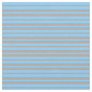 Tissu Gris foncé & Ciel clair Lignes de couleur bleu Mot