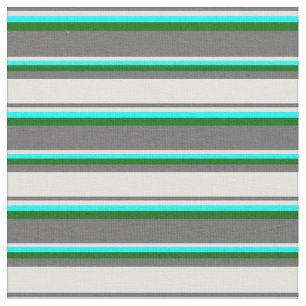Tissu Gris foncé, Cyan clair, Cyan et Vert foncé