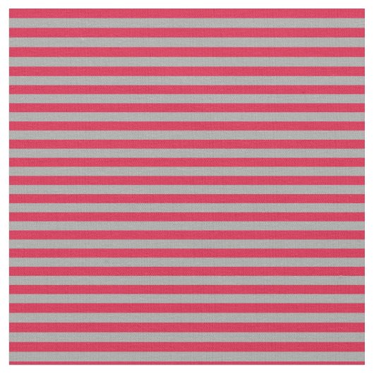 Tissu Gris foncé et rayures de Crimson (Fermer)