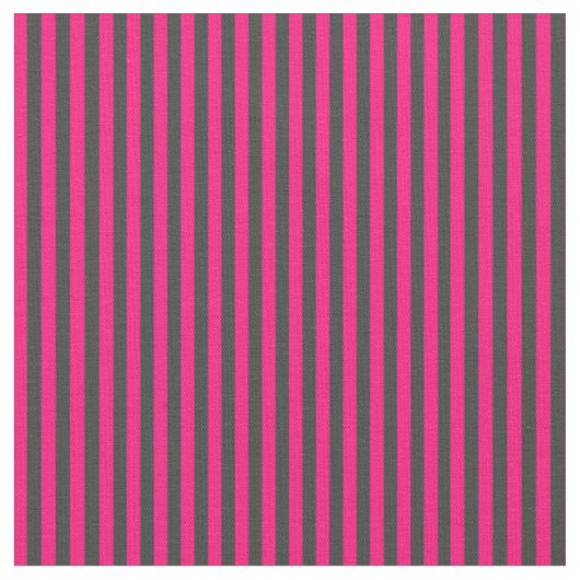 Tissu Gris foncé et rayures rose vif (Fermer)