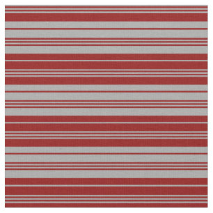 Tissu Gris foncé et rouge foncé Motif rayé/bordé