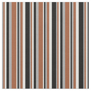 Tissu Gris foncé, Sienne, Cyan clair et noir