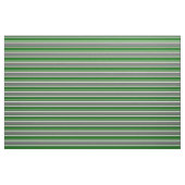 Tissu Gris foncé, vert foncé et lignes jaune clair (Fat Quarter)