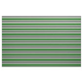 Tissu Gris foncé, vert foncé et rayures beiges (Fat Quarter)