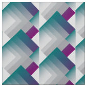 Tissu gris magenta turquoise (Échantillon)