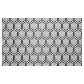 Tissu gris neutre d'impression de nid d'abeilles (Fat Quarter)