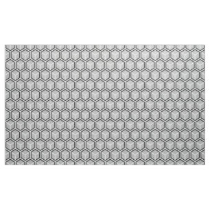 Tissu gris neutre d'impression de nid d'abeilles