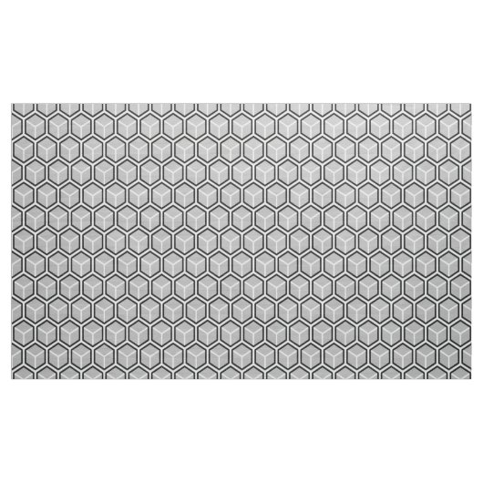 Tissu gris neutre d'impression de nid d'abeilles (Yard)