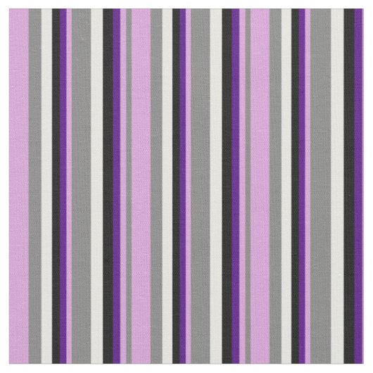 Tissu Gris, prune, indigo, noir et blanc (Fermer)