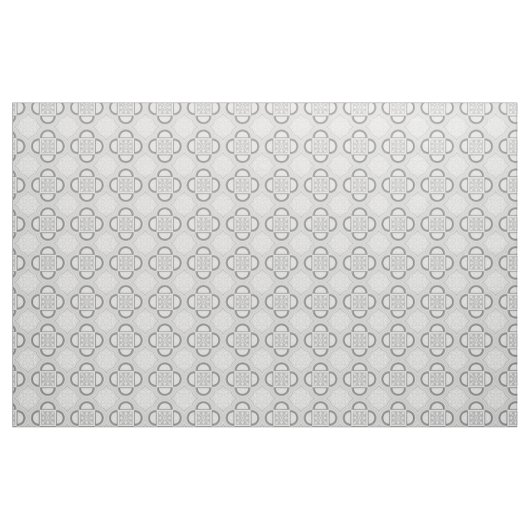 Tissu gris Quatrefoil (Yard)