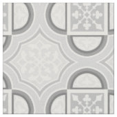 Tissu gris Quatrefoil (Fermer)