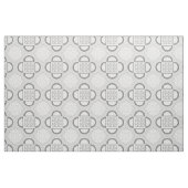 Tissu gris Quatrefoil (Fat Quarter)