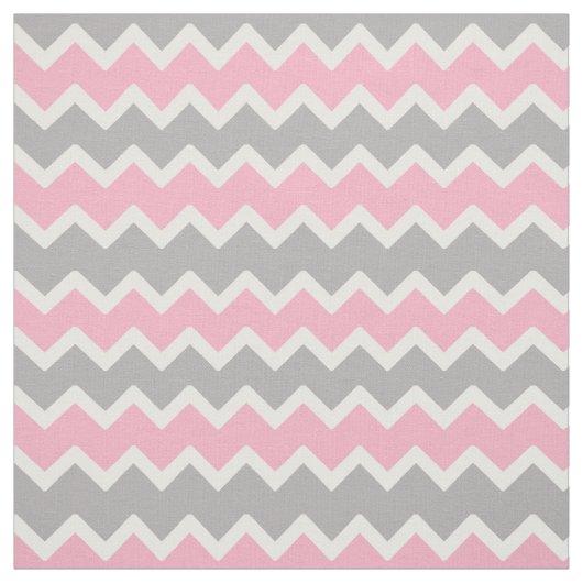 Tissu Gris rose Motif Chevron Zigzag (Échantillon)