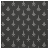 Tissu Gris sur le Motif de vol F-15E noir (Échantillon)