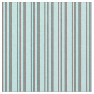 Tissu Gris & Turquoise Motif de rayures de couleur