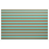 Tissu Gris, Vert, Rouge, Tan et Aqua (Fat Quarter)
