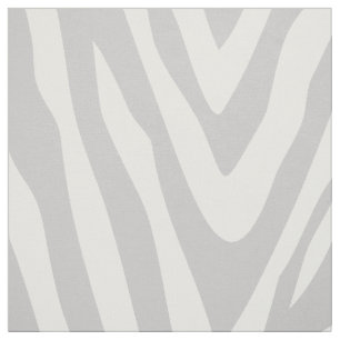 Tissu Gris Zèbre Imprimer Grande Échelle