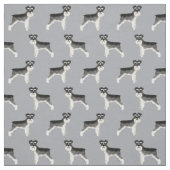 Tissu grise de chien schnauzer (Échantillon)