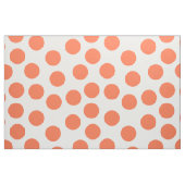 Tissu Gros points orange sur Motif blanc (Fat Quarter)