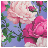 Tissu Grosse Fleur rose rétro (Fermer)
