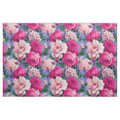Tissu Grosse Fleur rose rétro (Fat Quarter)