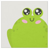 Tissu Grosse grenouille mignonne (Fermer)