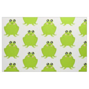 Tissu Grosse grenouille mignonne