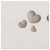 Tissu Groupes de Puffy Heart sur Grey (Fermer)