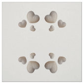 Tissu Groupes de Puffy Heart sur Grey (Échantillon)